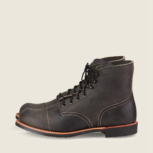 Botas Red Wing Heritage Hombre Grises Oscuro - Iron Ranger - 6-Inch Rough & Tough Cuero - 379-JDPFST